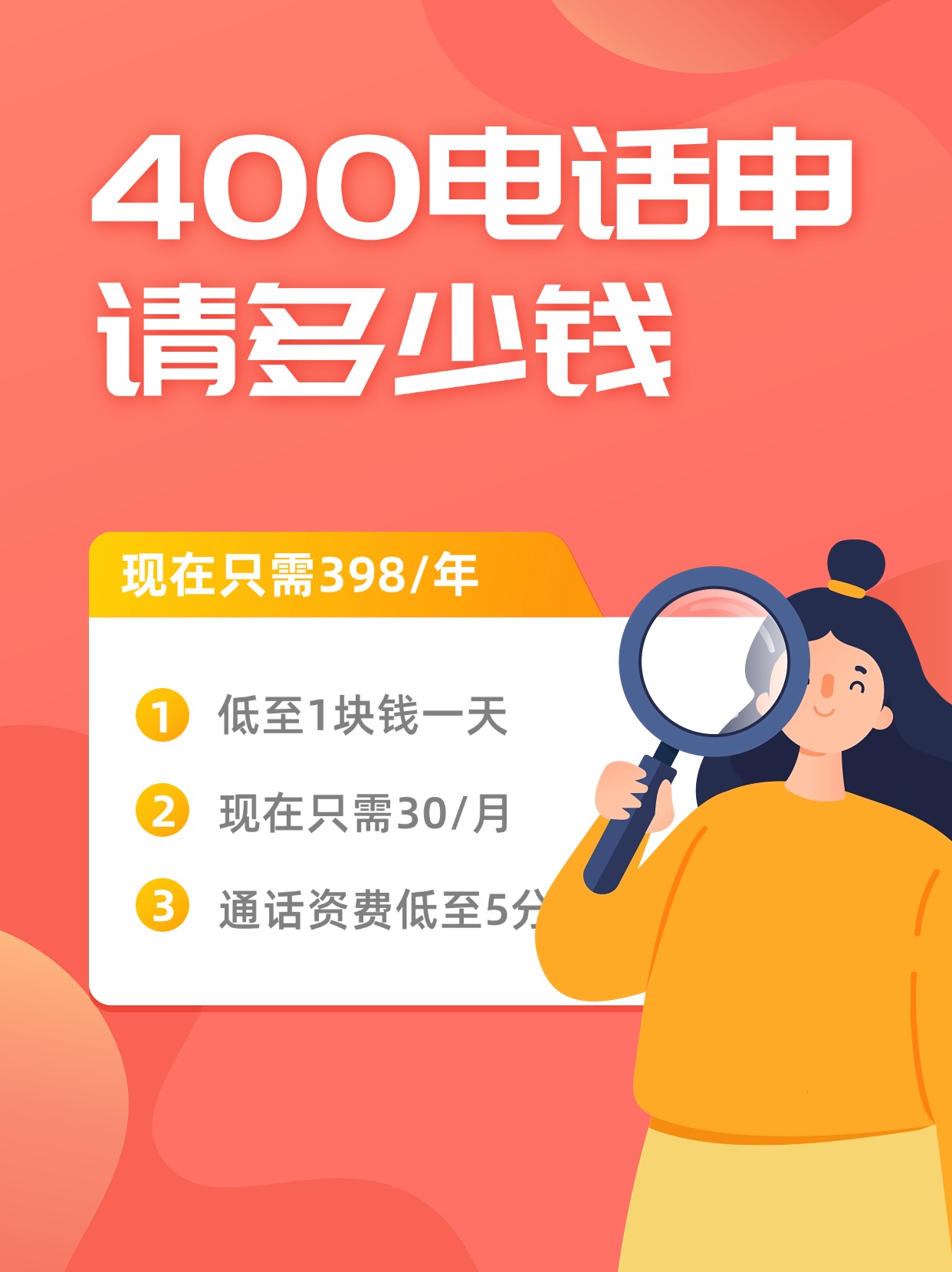 專業企業400電話辦理，提升服務品質